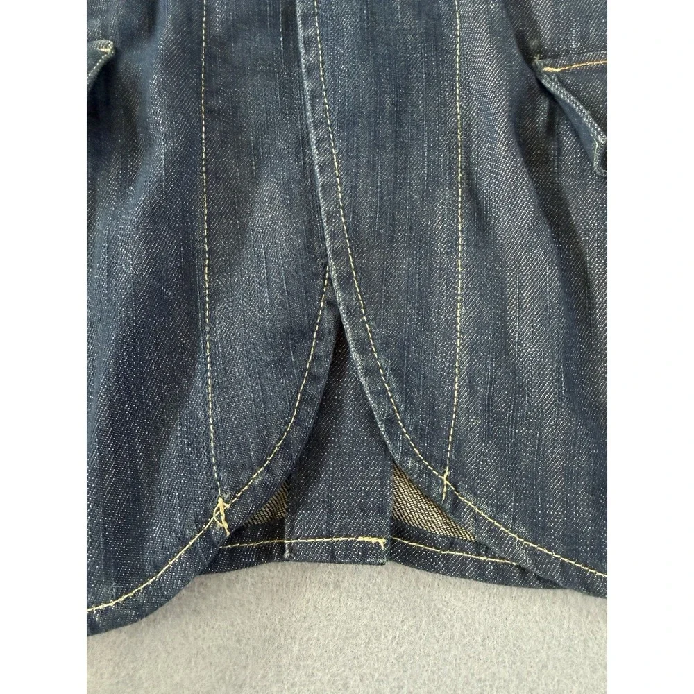 VTG Levi's Capital E Denim Unstructured Blazer Sport Coat Workwear Jacket L Y2K